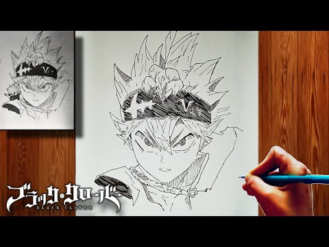 How to Draw Asta | Black Clover | ブラッククローバー | Speed