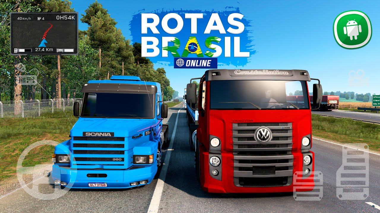 SAIU! NOVO JOGO DE CAMINHÕES BRASILEIROS MULTIPLAYER - ROTAS DO BRASIL  ONLINE (VERSÃO EXCLUSIVA) 