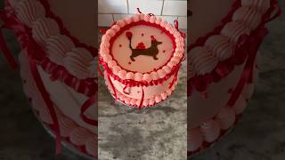 🐶🎈Easy buttercream transfer! #shorts