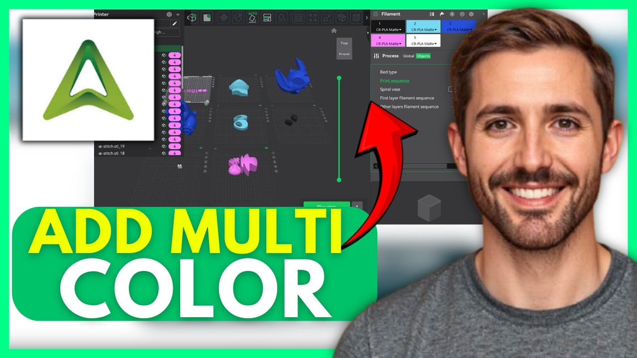 How to ADD Multi Color In Creality Slicer (EASY) 2026 - YouTube