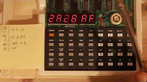 Fun with the microProfessor - Z80 assembly programming - Escapades #2