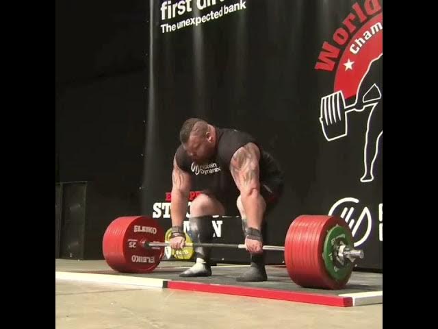 500Kg Deadlift By *@Eddie 'The Beast' Hall*  #shorts