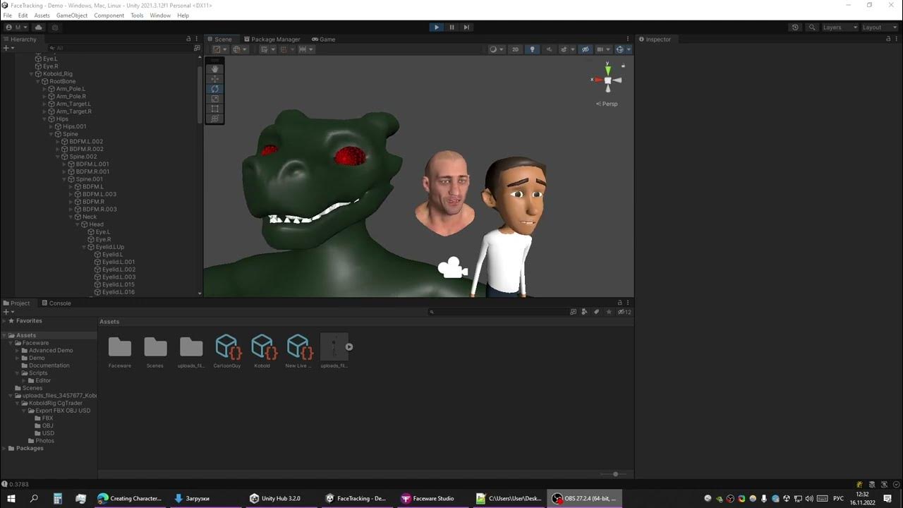 Unity Face Tracking with Faceware YouTube