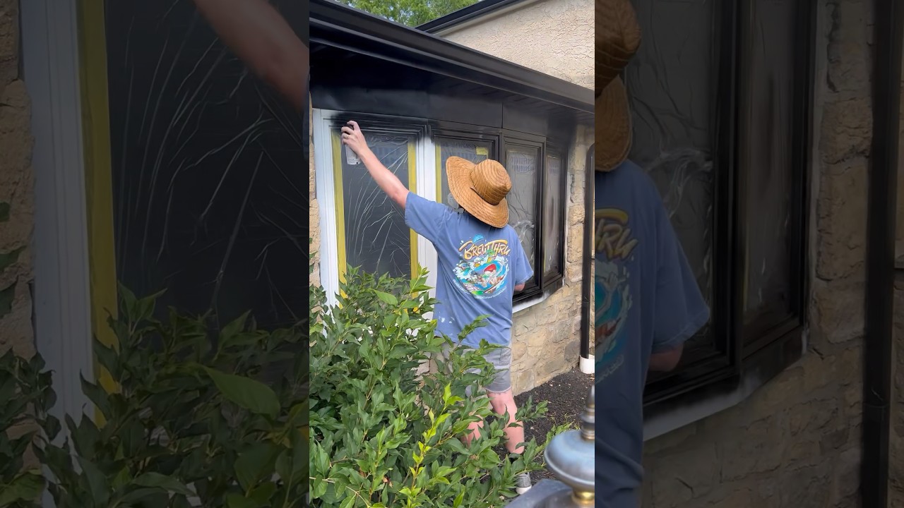 Painting White Windows Black | Simple and Cheap! 