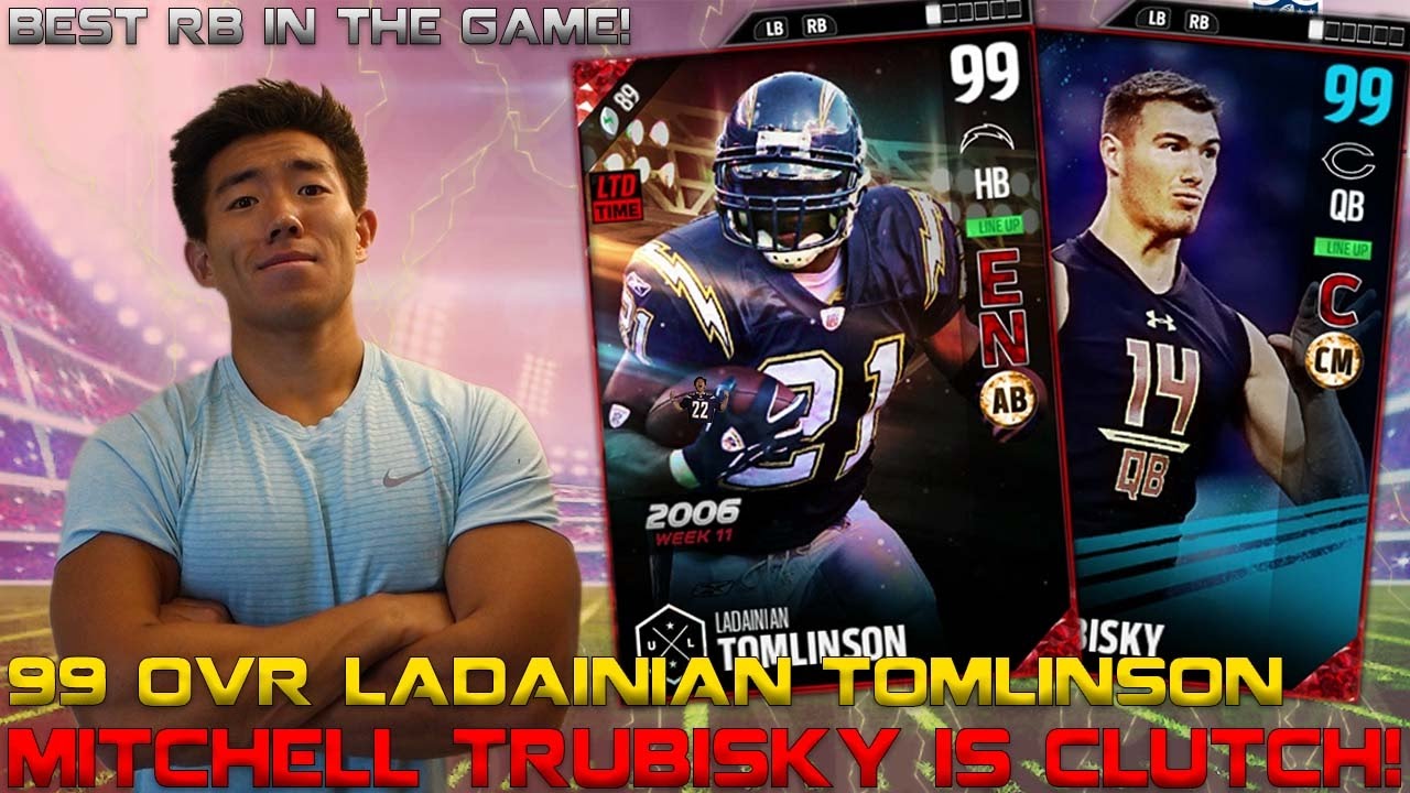 WE GET 99 OVR LADAINIAN TOMLINSON & TRUBISKY! BEST RB IN THE GAME! MADDEN 17 ULTIMATE TEAM
