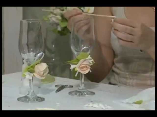 Свадебные бокалы своими руками: ТОП - 50 идей и мастер-классы с фото