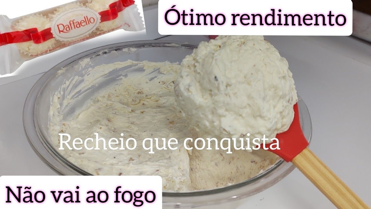RECHEIO QUE CONQUISTA/RECHEIO TIPO RAFAELLO/ FÁCIL DE FAZER E ÓTIMO REDIMENTO E UM SABOR INCRÍVEL 🤤😋
