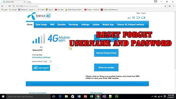 how to reset telenor 4g evo and cloud device username password