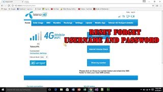 how to reset telenor 4g evo and cloud device username password screenshot 5