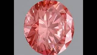 IGI Certified 0 52 Carat Ideal Cut Round Pink Lab Grown Diamond FVPI Color SI2 Clarity