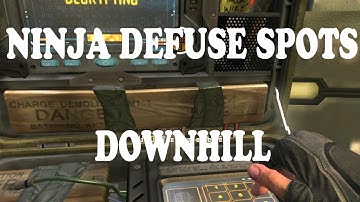 Downhill Ninja Defuse Spots | Call of Duty Black Ops 2 Guide