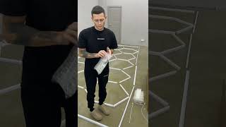 видео: Комплект светодиодных светильников 2430х4835мм / PX-02002. Соты в рамке картинка: Комплект светодиодных светильников 2430х4835мм / PX-02002. Соты в рамке