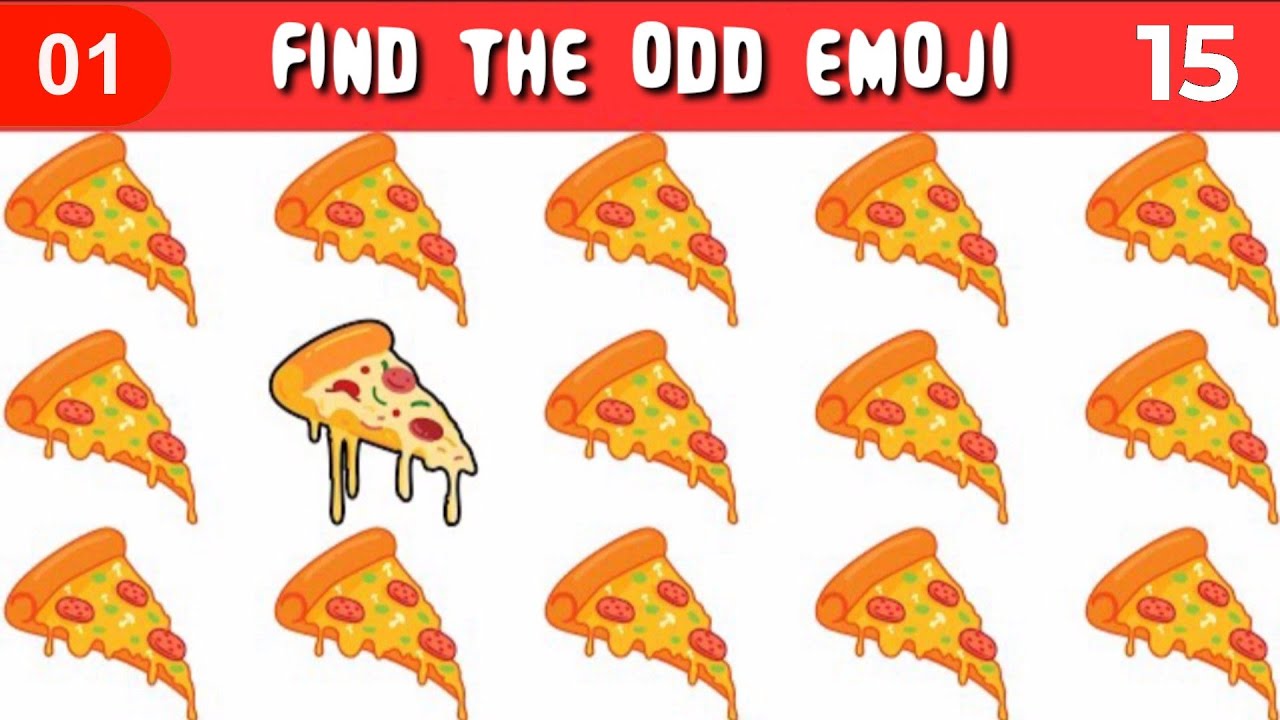 Spot The ODD One Out | HOW GOOD ARE YOUR EYES | Emoji Puzzle Quiz - YouTube