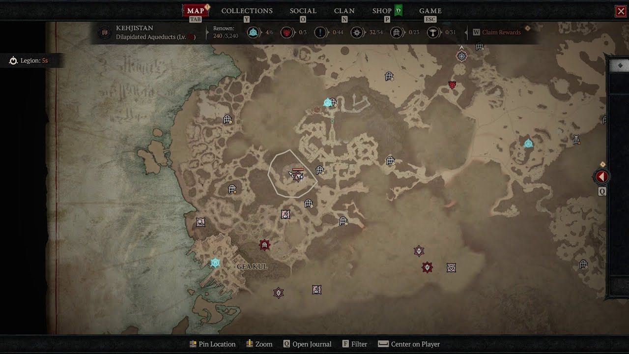 Dilapidated Aqueducts Legion Event in 