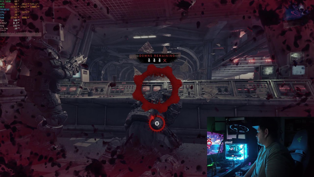 Streaming Gears Of War E-Day With DLSS 5 Using DLSS 5 Manager Live Flow