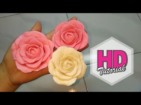 Diy Membuat Bunga Mawar Dari Clay Sabun Hd Tutorial Youtube