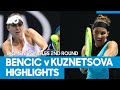 Belinda Bencic vs Svetlana Kuznetsova Match Highlights (2R) | Australian Open 2021