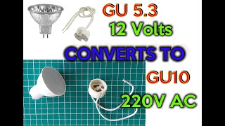 GU5.3 Converts to GU10 bulb