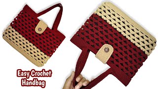 Perfect😍 Very Beautiful Crochet Handbag Tutorial Easy for Beginners