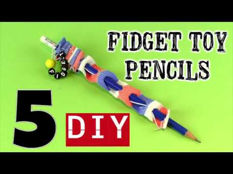 5 NEW DIY FIDGET TOYS FOR SCHOOL-HOW TO MAKE EASY FIDGET PENCILS AT