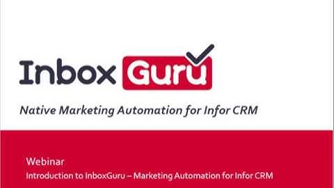 InboxGuru Introduction Webinar