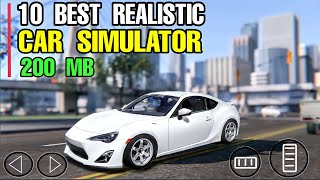 Best 10 Free REALISTIC CAR SIMULATOR games for Android & iOS (LOW SIZE & LOW SPEC) OFFLINE & ONLINE screenshot 2