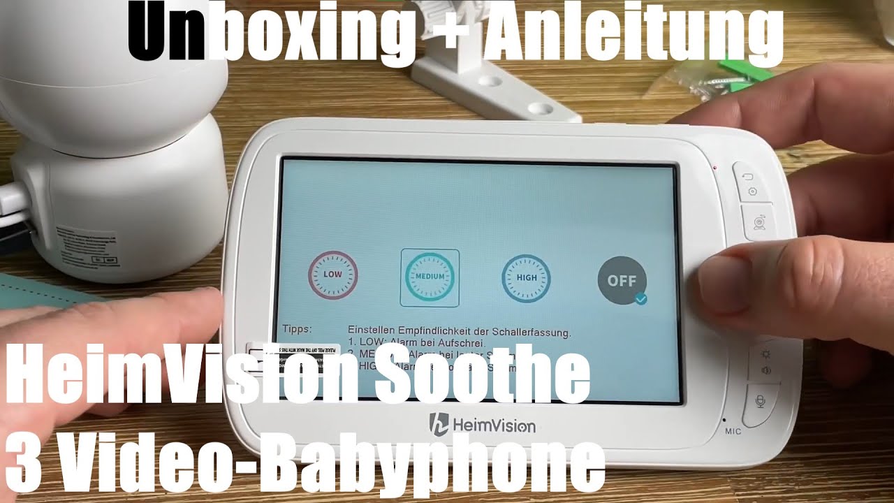 HeimVision Soothe 3 Video-Babyphone, HD 1080P, Nachtsicht, 5 Zoll