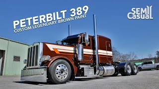 Custom Legendary Brown Peterbilt Revealed for Rethwisch Transport