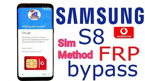 New Method 2019 Galaxy S8 2019 Remove Google Account Unlock FRP Android Oreo 8.0 , 9.0 100%