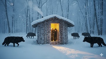 7 Days Trapped in –53°C Blizzard | Alaska Snowstorm and wolves, I