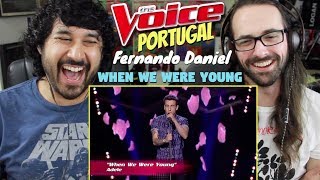 THE VOICE PORTUGAL | Fernando Daniel - "When We Were Young" REACTION!!!