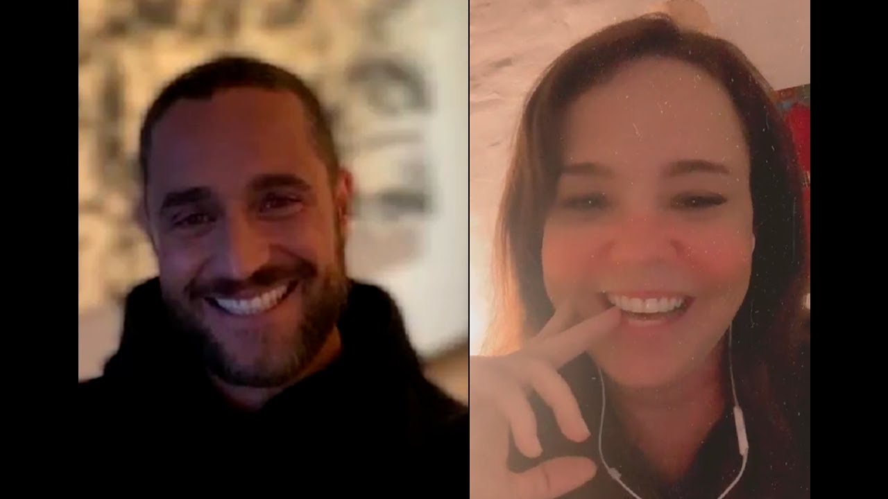 Natasha Klauss y Michel Browm live Instagram - Pasión de Gavilanes 2