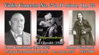 Wieniawski: Violin Concerto No. 2, Oistrakh & Konwitschny (1956) ヴィエニャフスキ ヴァイオリン協奏曲第2番 オイストラフ