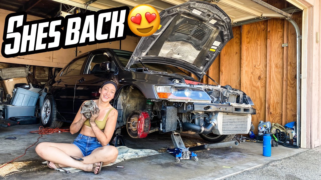 FIXING My MITSUBISHI EVO 9!! | Alternator Swap ft. IllestEvo