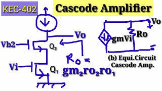 Analog Circuit Lecture 78 / Cascode Amplifier Using MOSFET Explained