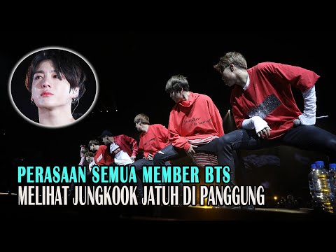 Perasaan Semua Member BTS Melihat Jungkook Jatuh Di Panggung