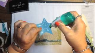 Stampin' Up! Video Tutorial  Christmas Cards 2014 #7 Many Merry Stars