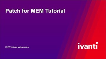 Patch for MEM - Performing Initial Setup