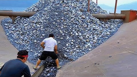 Cobblestones unloading relaxing and healing.
