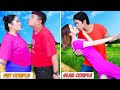 Fat couple vs thin couple  funny fat people vs thin people 6