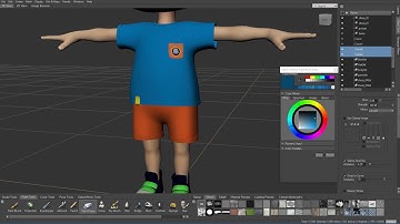 [Mudbox] Character Modeling and Texturing : Part C- Texturing 004 (Diffuse)