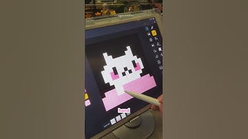 draw & animate typing kitty cute working cat on divoom pixel art tutorial tips
