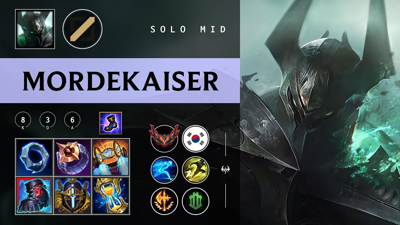 Mordekaiser Mid vs Vel'Koz - KR Grandmaster Patch 26.01
