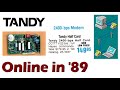 Online, 1989 style: Dialing into BBSes with a vintage Tandy 1000 modem