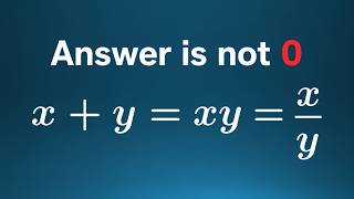Can You Solve This In Less Than 5 Minutes | Math Olympiad