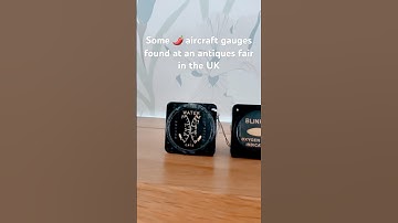 Found these two radioactive aircraft gauges at an antiques fair #radium #radioactive #ww2