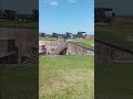 Fort macon WW2 military base cannon show