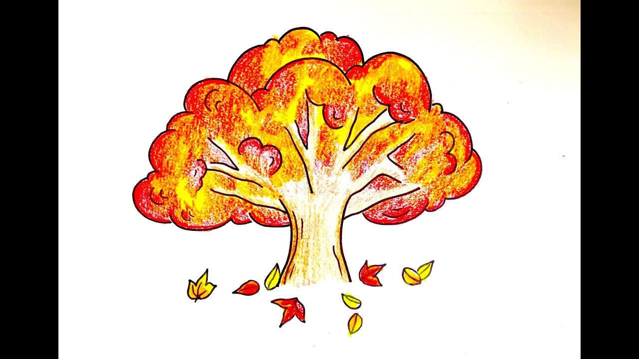 Little Autumn Tree Drawing by Danielle R T Haney - Fine Art America