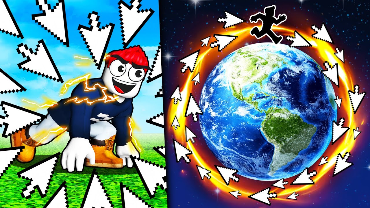 Roblox, aber jeder Klick macht dich Schneller