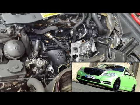 Mercedes E Class W212 EGR / THROTTLE BODY / INTAKE MANIFOLD REMOVAL STEP BY STEP